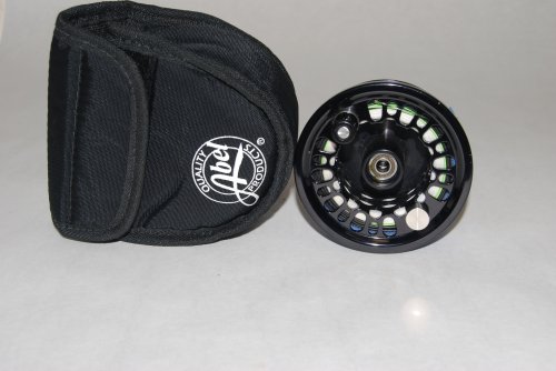 3 ABEL SUPER 5 EXTRA SPOOL Only. Black Finish. With Cortland 444 WF-6F/S Sink Tip+ Backing. In Abel Pouch. .SOLD